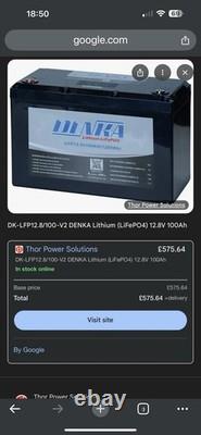 Lithium LiFePO4 12V 100AH Leisure Battery for Leisure & Marine Bluetooth Heating