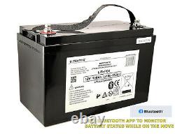 Lithium LiFePO4 12V 100AH Leisure Battery for Leisure & Marine Range BLUETOOTH