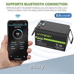 Lithium LiFePO4 Battery 12V 200Ah BMS Bluetooth Leisure RV Camper Boat Off Grid