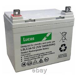 Lucas LSLC34-12 Battery 12v 34ah (Replaces 30ah 32ah & 33ah)