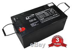 MARINE Leisure BATTERY Deep CYCLE 250ah 12v 15 year life BOAT Yacht Motorboat