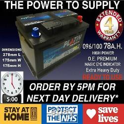 Marine Leisure 12v 76 Ah 680 Cca Amps Car Battery 096 100 12v Heavy Duty Sealed