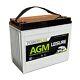 Motorhome Camper Van Boat Leisure Battery Agm L160 160ah Deep Cycle 12v