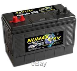Numax Twin Post 12v 110 Deep Cycle Leisure Battery Marine Etc
