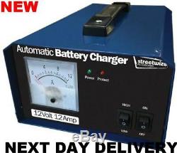 New Leisure Battery Charger Automatic 12 Amp 12a Marine Car Boat Motorhome Lorry