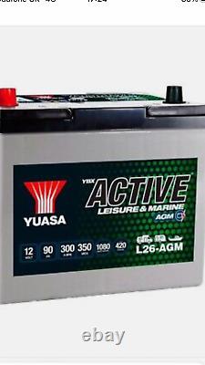 New Yuasa L26-AGM Leisure Battery 12V 90Ah AGM