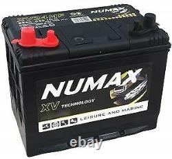 Numax XV24MF 12V 80AH Sealed Heavy Duty Leisure Marine Battery Dual / Twin Post