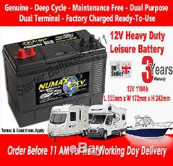 Numax XV31MF HD Ultra Deep Cycle Leisure Marine Battery 12V 110AH 800EN 1020MCA