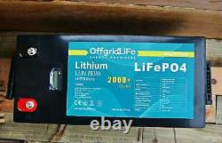 Offgrid Life 12V 200Ah Lithium LiFePO4 Leisure Battery Narrowboat Barge Off Grid