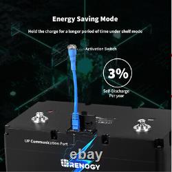 Open Box Renogy 100Ah Solar Lithium Battery 12V Smart Leisure BMS Deep Cycles RV