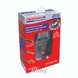 Optimate 6 Ampmatic Car Van Boat Motorhome Leisure Battery Charger Optimiser 12v
