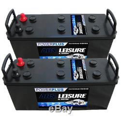 PAIR OF ABS Leisure Marine Battery 12v 140ah Batteries