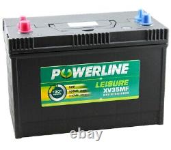 POWERLINE LX35 ULTRA DEEP CYCLE Leisure Battery 4YEAR Wty (NUMAX)