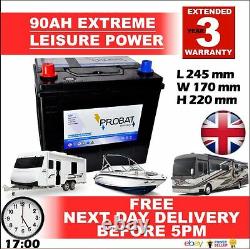 Pair Of Battery For Leisure Caravan, Boats, Marine 2x 12volt 85 88 90 Amp Ah