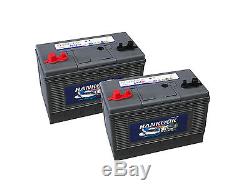 Pair of 100Ah 105Ah Sealed Deep Cycle Leisure Battery 12V Fast & Free Delivery