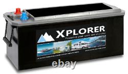 Pair of 12V Xplorer Sealed Calcium 180Ah Leisure Batteries