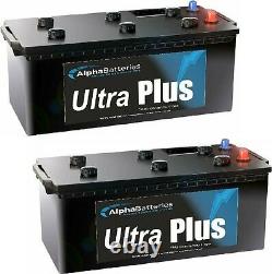 Pair of 12volt 170 AH Dual Purpose Leisure/Starter Batteries