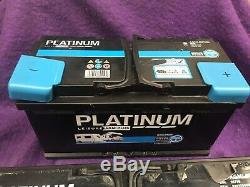 Platinum Leisure AGM Plus 100ah 12v Batteries X 2