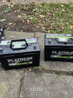 Platinum Plus Leisure Batteries 12V 110ah (both are fully charged and working)