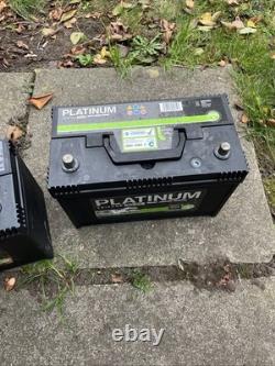 Platinum Plus Leisure Batteries 12V 110ah (both are fully charged and working)