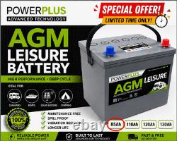 PowerPlus HFB-85 12v 85ah AGM Leisure Batteries CAMPERVAN LEISURE Battery