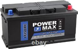 Powermax 110/LB-AGM 12V 100Ah Leisure / Motorhome AGM Battery 2 Years Warranty