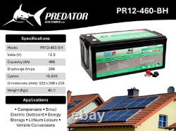 Predator 12v 460ah Leisure Battery PR12-460-BH Campervan Caravan RV Marine