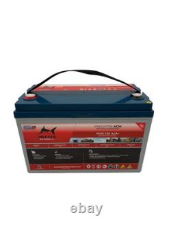 Predator AGM Leisure Battery 12v 130Ah with M8 Terminals
