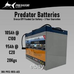 Predator Batteries 12v 105Ah Deep Cycle Carbon Gel Leisure Battery