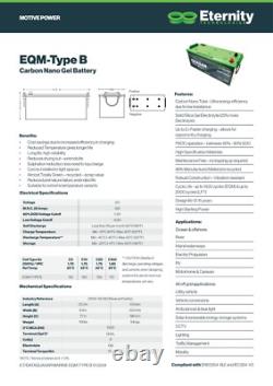 Quasar 12v 150ah Nano Gel Battery, Leisure Caravan Campervan RV 513223196