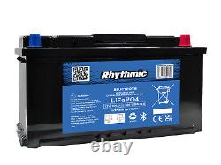 RHYTHMIC LEISURE 12V 100Ah LITHIUM MOTORBOAT BATTERY WITH BLUETOOTH MONITORING