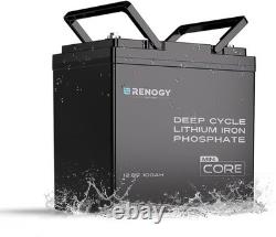 Renogy 12V 100Ah Smart LiFePO4 Lithium Iron Leisure Battery