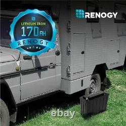 Renogy 12V 170Ah LiFePO4 Lithium Iron Phosphate Battery BMS Leisure campervan/RV