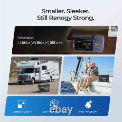 Renogy 200Ah 12V LiFePO4 Lithium Leisure Battery with 500A Battery Monitor
