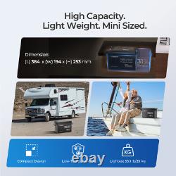 Renogy 300Ah 12V LiFePO4 Lithium Leisure Battery 5000+ Cycles BMS for Off-grid