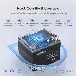 Renogy 50Ah 12V LiFePO4 Lithium Leisure Battery BMS IP65 for Off-grid Use