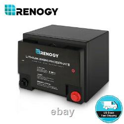 Renogy 50/100/170/200Ah 12V Solar Lithium Battery Rechageable Deep Cycle Leisure