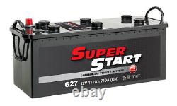 SUPER START Leisure Battery 12V 132Ah 740CCA Type 627 Caravan Motorhome Boat