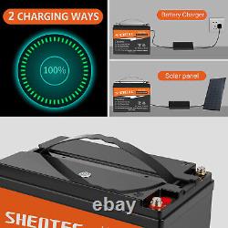 Shentec LiFePO4 12V 50Ah Lithium Leisure Battery BMS Off Grid Solar RV Home