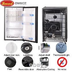 Smad 50L Absorption Fridge 12V Camping Van Motorhome Leisure Battery Fridge