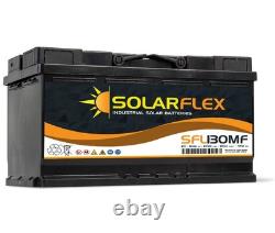 SolarFlex SFL130 Leisure Battery for Marine 12 volt 130 Ah C100 4 yr warr. New