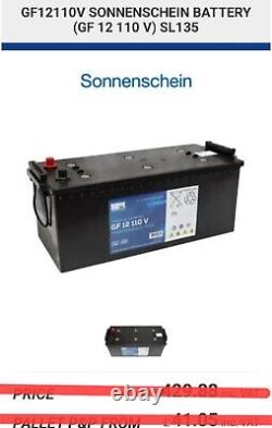 Sonnenschein GF12110 12V 120AH XL GEL Leisure Battery NEW