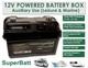 Superbatt Powered 12v Battery Box Leisure Marine Motorhome Caravan Boat Camping