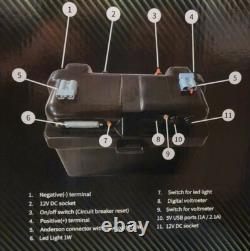 SuperBatt Powered 12V Battery Box Leisure Marine Motorhome Caravan Boat Camping