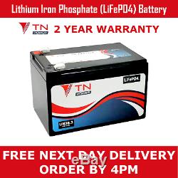 TN Power 12V 12Ah Lithium Leisure Battery for Golf & Mobility