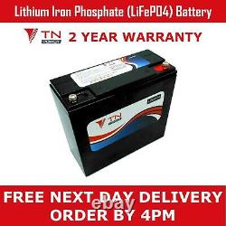 TN Power 12V 24Ah Lithium Leisure Battery for Golf & Mobility