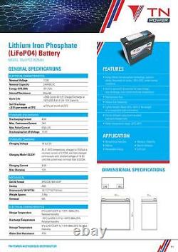 TN Power TN24 Lithium 12V 24Ah Leisure Battery LiFePO4