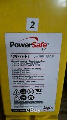Two Powersafe Ft 92ah 12v-185ah Leisure /solar / Off Grid Power Batteries