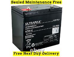 ULTRAMAX 12V 55AH (60AH) AGM/GEL Leisure & Mobility Application Battery