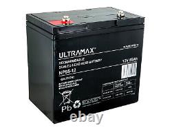 ULTRAMAX 12V 55AH (60AH) AGM/GEL Leisure & Mobility Application Battery